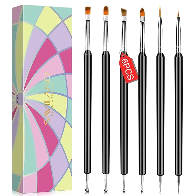 Saviland Nail Art Brush Set